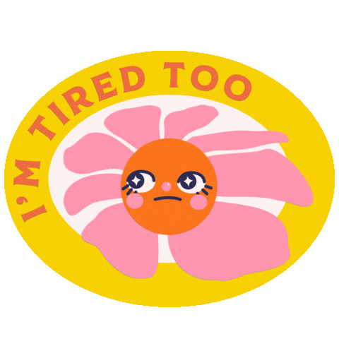 Tired Flower Sticker