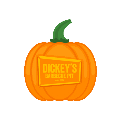 Halloween Pumpkin Sticker by Dickey's Barbecue Pit