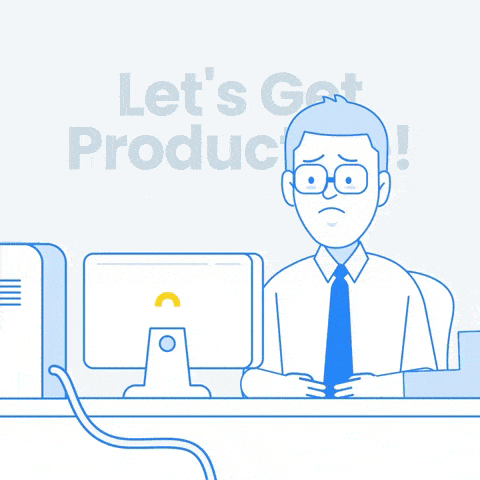Frustrated Procrastination GIF