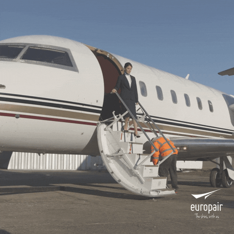 Flying Private Jet GIF by Europair Broker