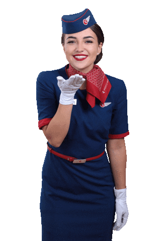 Stewardess Flightattendant Sticker by Rossiya Airlines