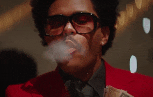 Blowing Smoke Smoking GIF by The Weeknd