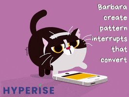 Barbara Cat Love GIF by Hyperise - Personalization Toolkit for B2B Marketers