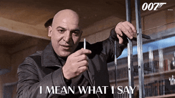 I Mean What I Say GIF by James Bond 007