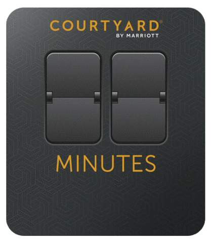 courtyardhotels football kick hotel clock GIF
