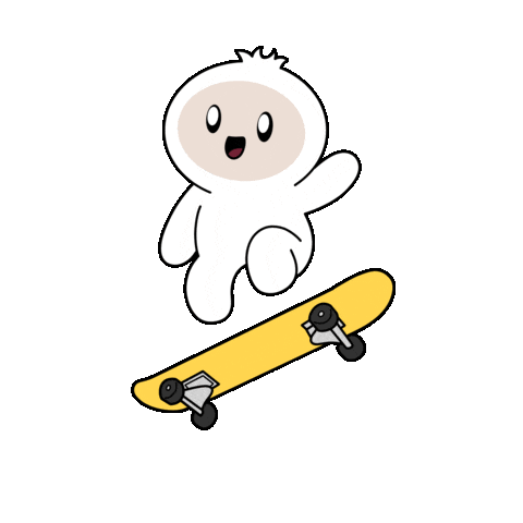 Skating Tony Hawk Sticker by okdstudio