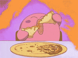 pizza eating GIF