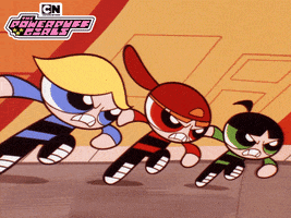 Powerpuff Girls Running GIF by Cartoon Network