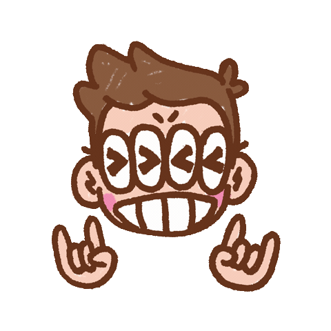 Party Headbang Sticker
