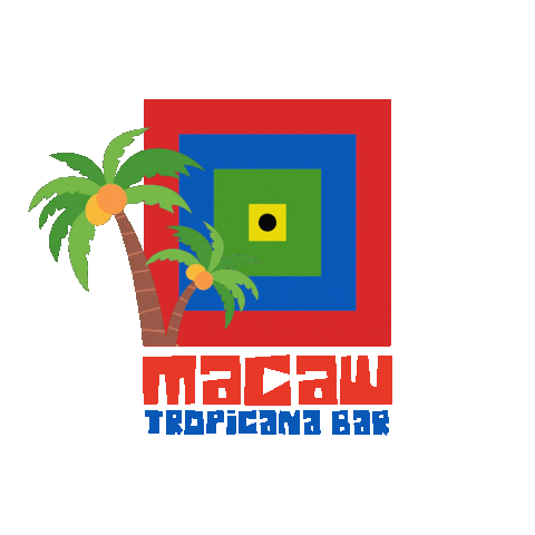 Macaw Bar Sticker