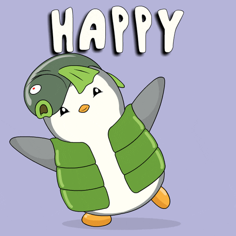 Happy Happiness GIF by Pudgy Penguins