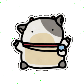 Cow Sticker