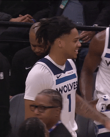 Happy Nba GIF by Minnesota Timberwolves