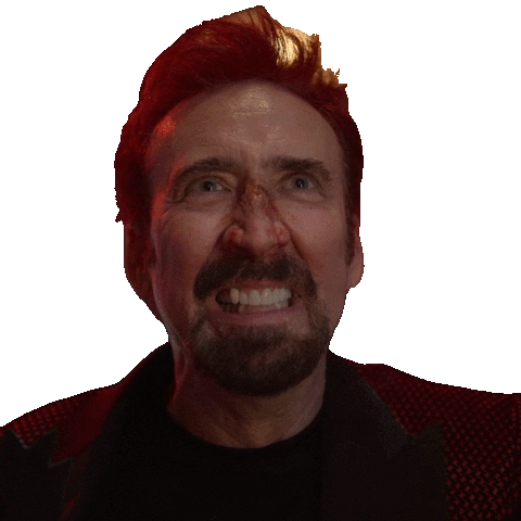 Angry Nicolas Cage Sticker by DCM