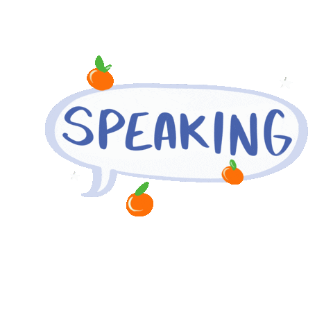 English Orange Sticker