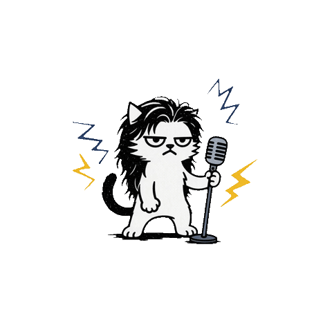 Cat Rock Sticker by PRISM Live Studio