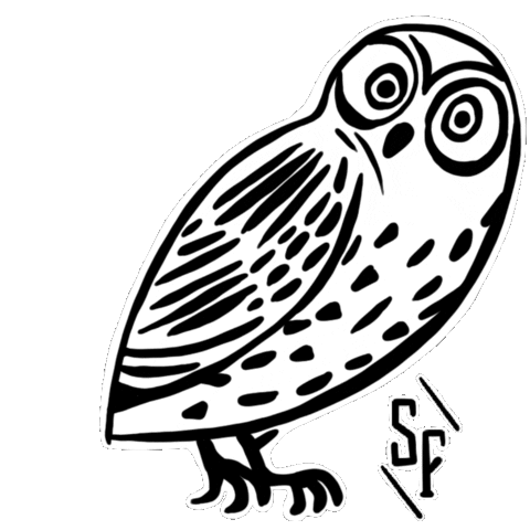 Owl Sf Sticker by Strange Fellows Brewing