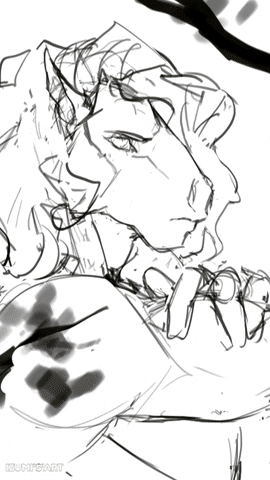 Art Digitalart Furry Portrait GIF