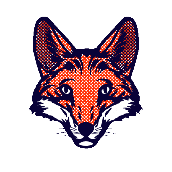 Fox Orange Sticker by umamido