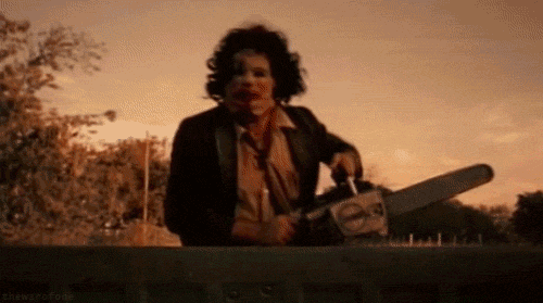 movie horror old texas chainsaw GIF