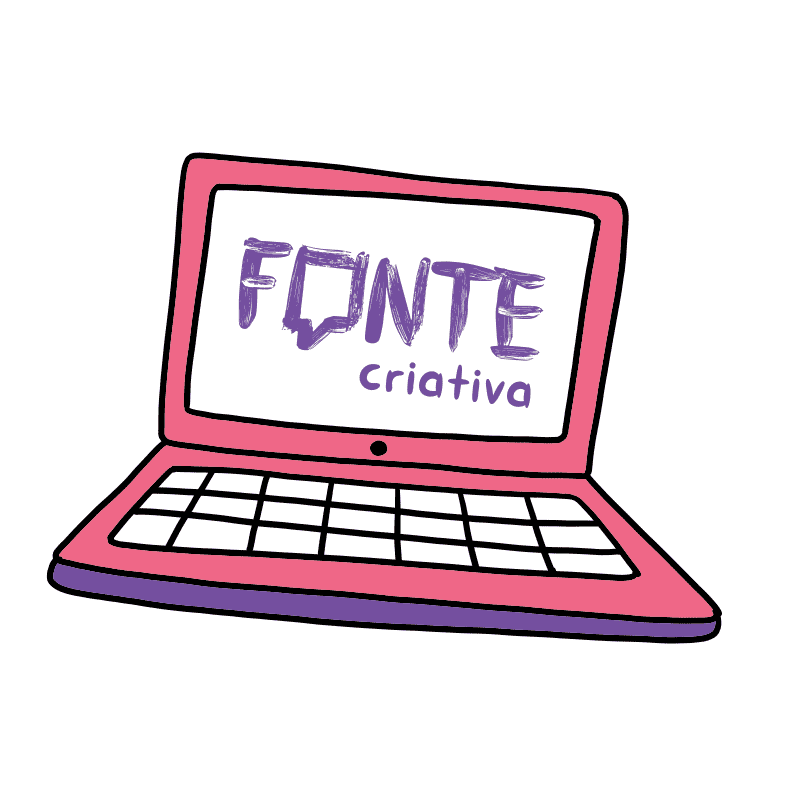 Pink Computer Sticker by Fonte Criativa