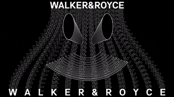 WalkerAndRoyce trippy black and white visuals djs GIF