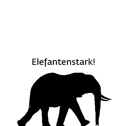 Elephant Sticker by KAMBAKU Power Coccao