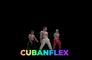 CubanFlex dance music funny logo GIF
