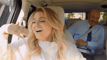Excited Meghan Trainor GIF by The Late Late Show with James Corden