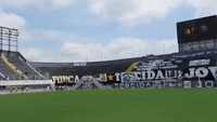 People Mourn Pele at Santos Stadium