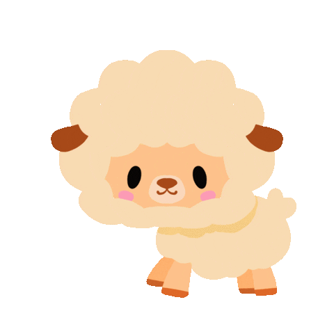 Sheep Mouton Sticker by Elen Lescoat