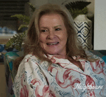Sheila Canning Smile GIF by Neighbours (Official TV Show account)
