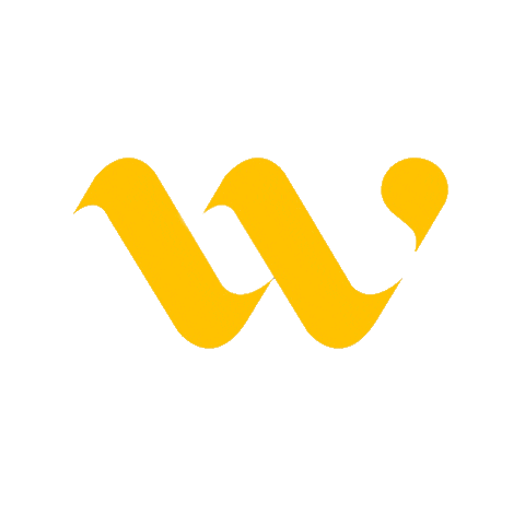 W Sticker by Wash Marketing