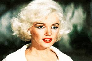 Marilyn Monroe Eye Roll GIF