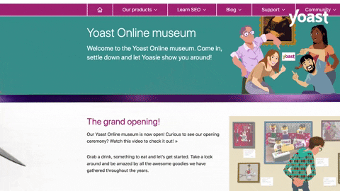 Opening Museum GIF by Yoast - Find & Share on GIPHY