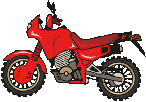Red Bike Sticker by DISTINCT RIDERS