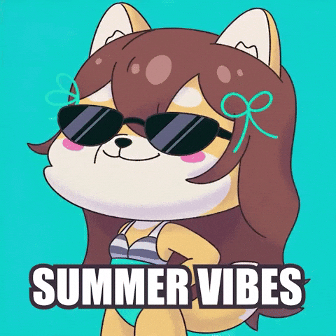 Sunbathing Summer Time GIF by WUFFI