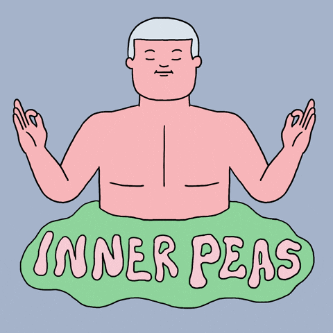 Inner Peace Vegan GIF by Sherchle