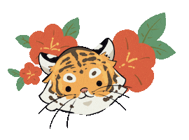 New Years Cat Sticker