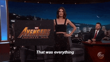 Jkl Cobie Smulders GIF by Jimmy Kimmel Live