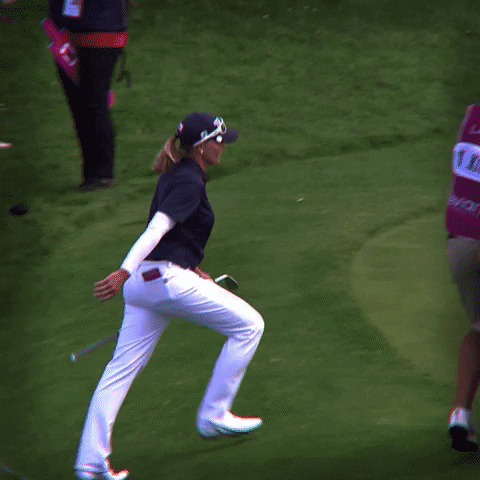 golf course win GIF by The Evian Championship
