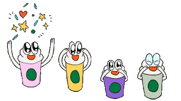 Fun Wow Sticker by Starbucks APAC