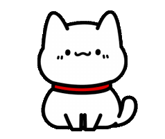 White Cat Wave Sticker by Lord Tofu Animation