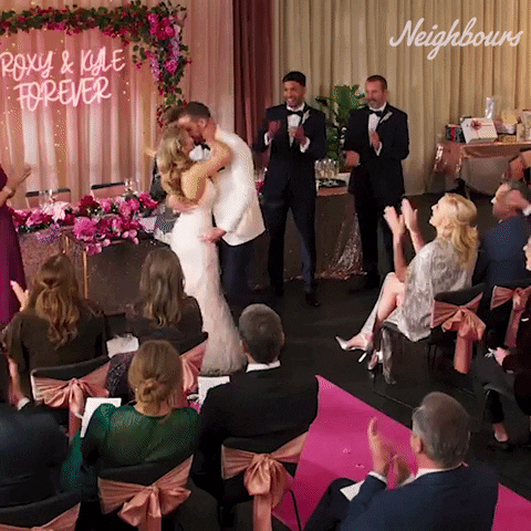 Kyle Canning Wedding GIF by Neighbours (Official TV Show account)
