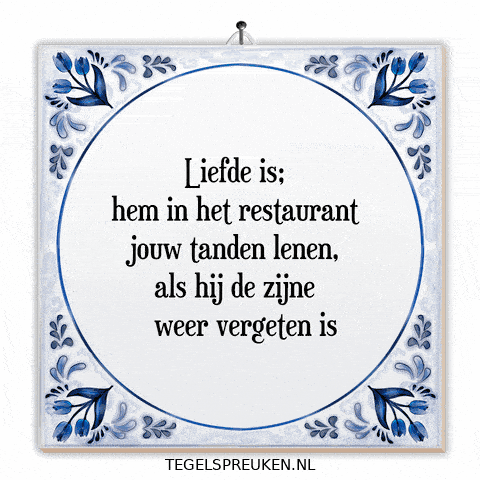 Restaurant Smile GIF by Tegelspreuken.nl