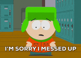 Sorry My Bad GIF by South Park