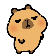 No Problem Yes Sticker by Capybara Pimoo by Stickie