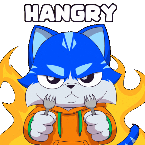 Angry Cat Sticker by Toshithecat