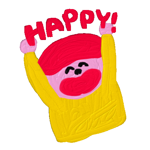 Happy Sticker