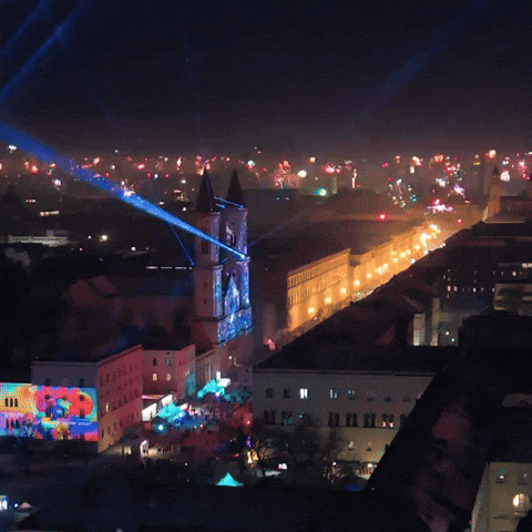 Happy New Year Lights GIF by WE ARE VIDEO
